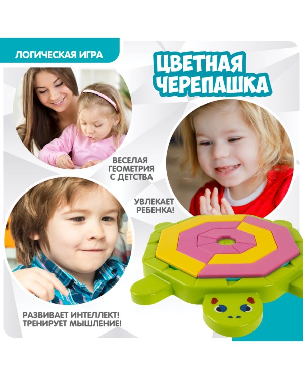 Игра логическая. БондиЛогика. Цветная черепашка