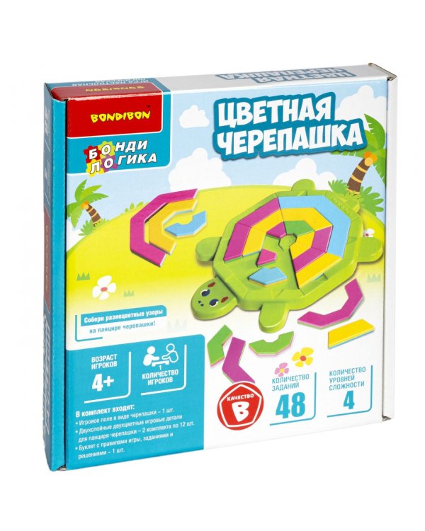 Игра логическая. БондиЛогика. Цветная черепашка