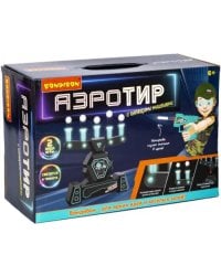 Аэротир с парящими шариками, 5 мишеней, синяя подсветка, один бластер