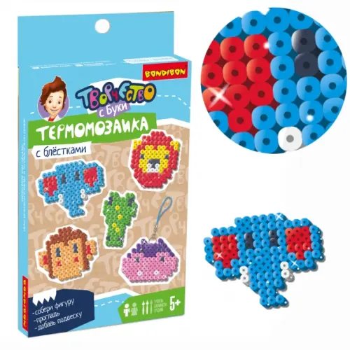 Термомозаика с блестками. Животные саванны Термомозаика с блестками. Животные саванны