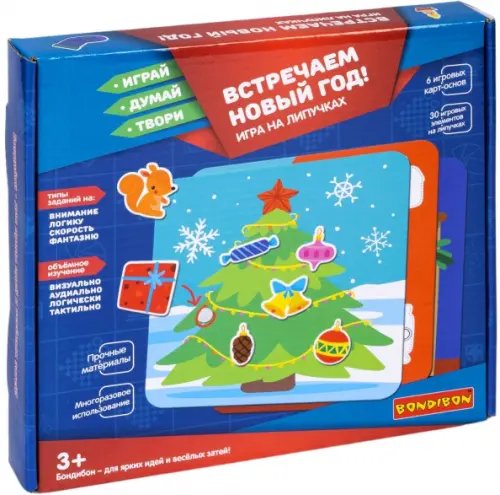 Настольная игра на липучках. Встречаем новый год