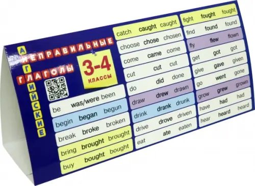 Английский язык Английский язык. 3-4 классы. Настольная таблица-домик. Неправильные глаголы. ФГОС
