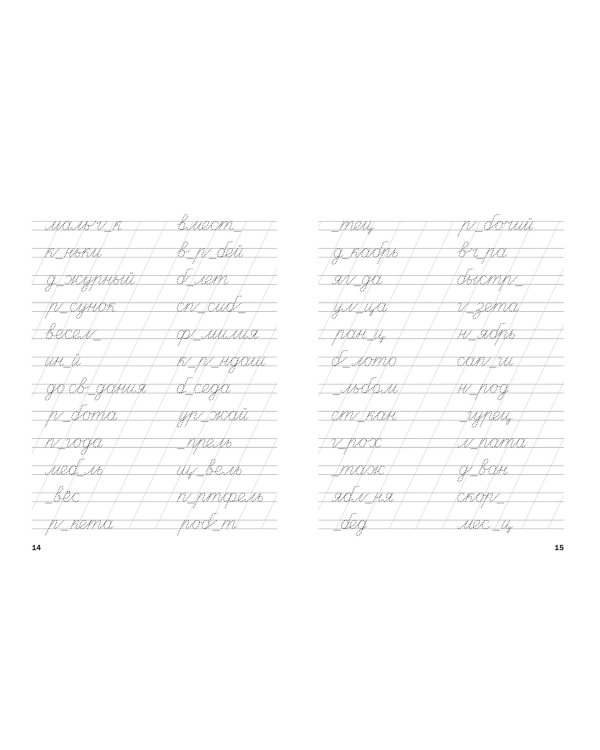 Тренажёр. Словарные слова. ФГОС ДО