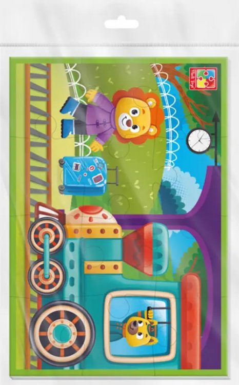 Мягкий пазл. Поезд, 12 элементов Мягкий пазл. Поезд, 12 элементов