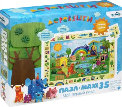 Maxi-пазл. Деревяшки. Найди и покажи, 35 элементов Maxi-пазл. Деревяшки. Найди и покажи, 35 элементов