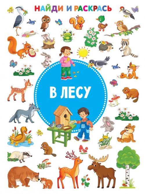 Найди и раскрась! В лесу