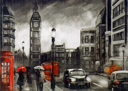 Картина для раскрашивания по номерам. Символ города