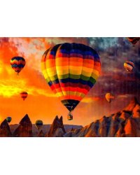 Картина для раскрашивания по номерам. Яркое небо