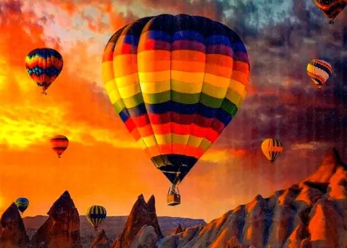 Картина для раскрашивания по номерам. Яркое небо Картина для раскрашивания по номерам. Яркое небо