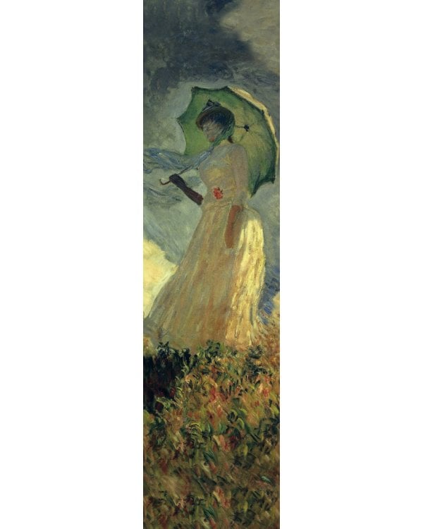 Закладка с резинкой. Клод Моне. Женщина с зонтиком