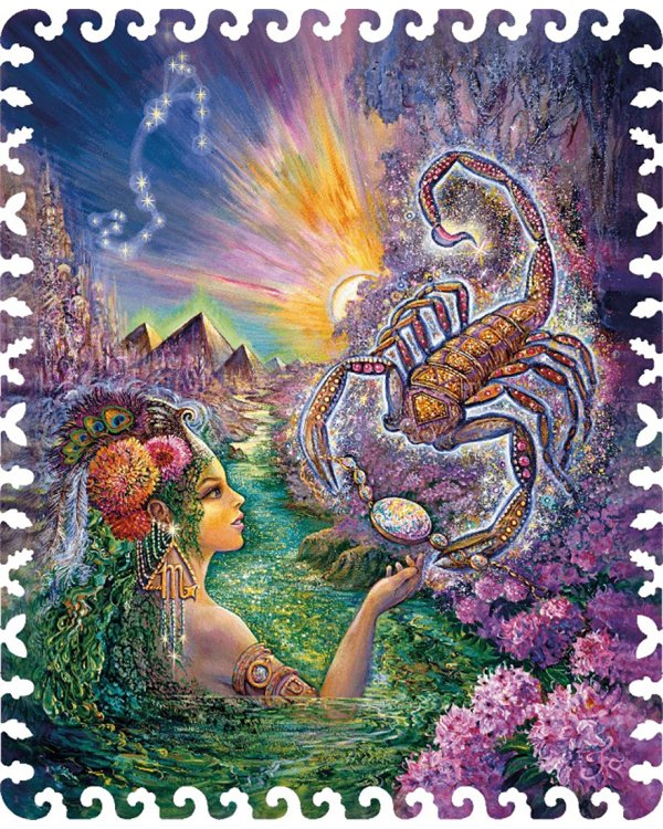 Деревянный пазл. Знак зодиака. Скорпион, 100 деталей