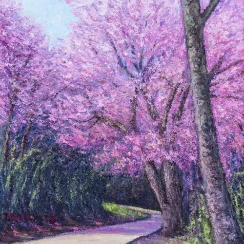 Алмазная мозаика. Цветение сакуры, 30x30 см Алмазная мозаика. Цветение сакуры, 30x30 см