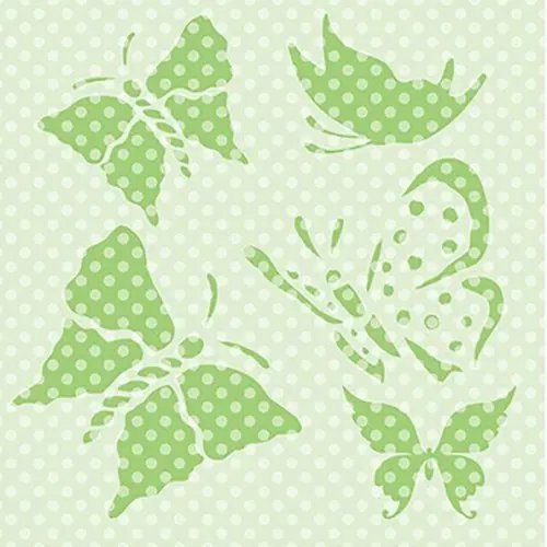 Трафарет для рисунка "Бабочки", 100x100 мм Трафарет для рисунка "Бабочки", 100x100 мм