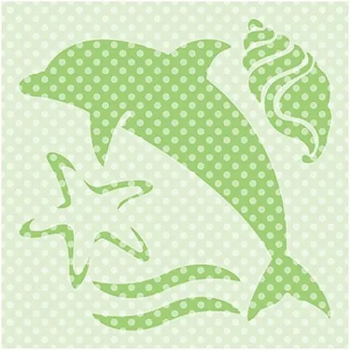 Трафарет для рисунка "Морская тема", 100x100 мм Трафарет для рисунка "Морская тема", 100x100 мм