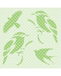 Трафарет для рисунка &quot;Птицы&quot;, 100x100 мм