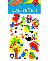 Материалы для творчества "Наклейки. Яркие птички"