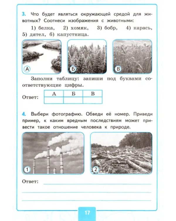 Окружающий мир. 3 класс. Контрольные работы к учебнику А. А. Плешакова. В 2-х частях. Часть 1