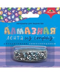 Материалы для творчества "Алмазная лента из страз. Ярко-голубая"