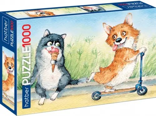 Пазл. Из жизни корги, 1000 элементов