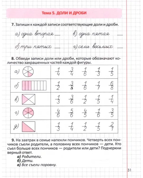 Математика. 3 класс. Тренажер для формирования математической грамотности