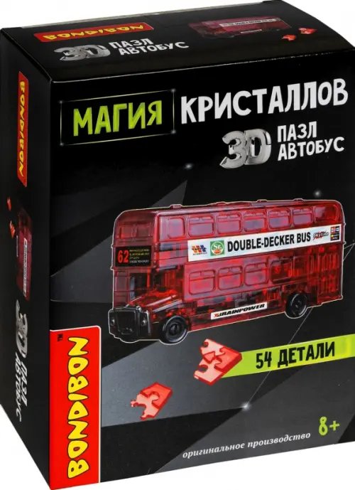Пазл 3D. Магия кристалов. Автобус, 54 детали Пазл 3D. Магия кристалов. Автобус, 54 детали