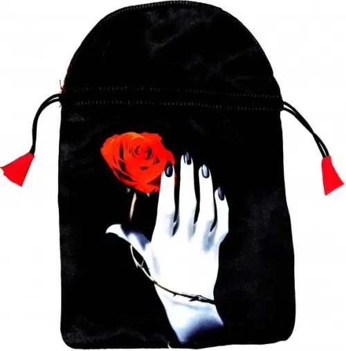 Мешочек для карт Таро. Роза в руке, готика