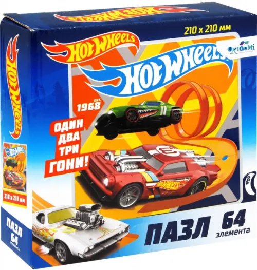 Пазл. Hot Wheels. Крутые виражи, 64 элемента