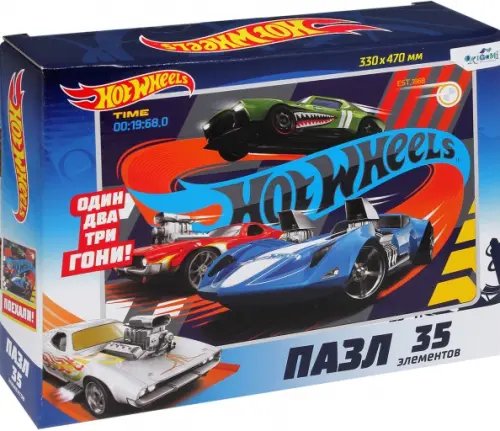 Пазл-maxi. Hot Wheels. Неудержимые, 35 элементов