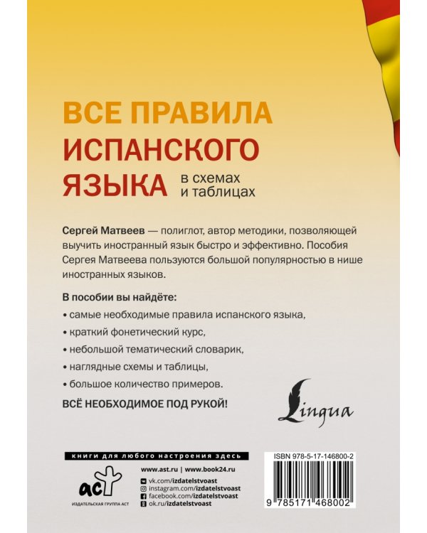 Все правила испанского языка в схемах и таблицах