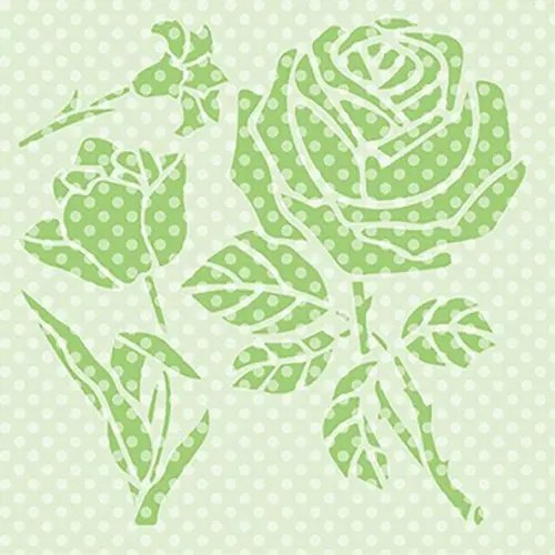 Трафарет &quot;Розочки&quot;, 180 мкм, 100x100 мм