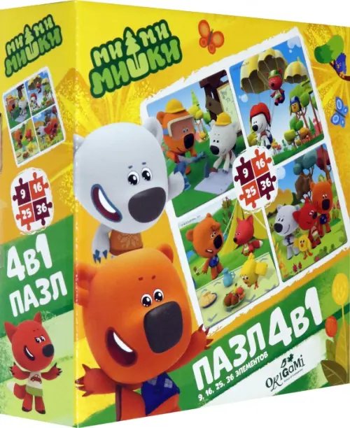 Пазл 4 в 1. МиМиМишки. Свободное время Пазл 4 в 1. МиМиМишки. Свободное время