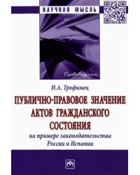 Публично-правовое значение актов гражданского состояния на примере законодательства России и Испании