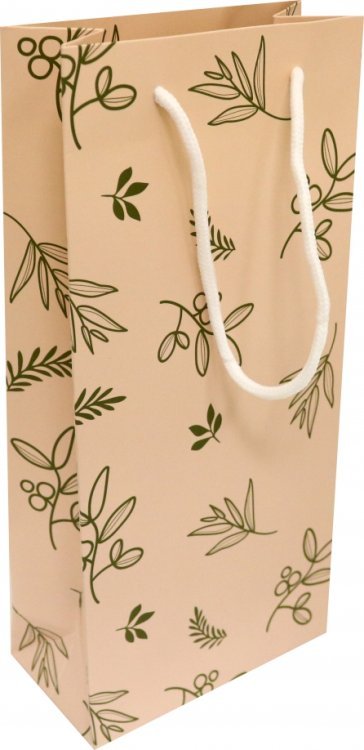 Пакет подарочный "Gentle", розовый, 15х32 см