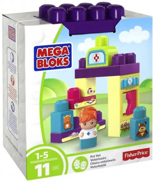 Конструктор Mega Bloks. Маленький игровой набор, 11 деталей Конструктор Mega Bloks. Маленький игровой набор, 11 деталей