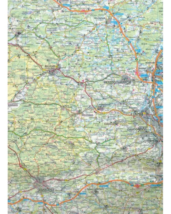 Bavaria North - Middle. 1:200 000