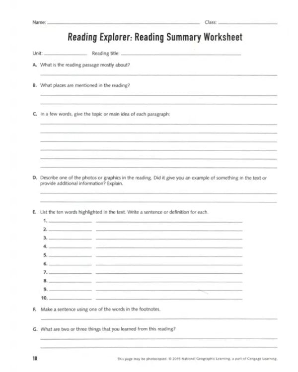 Reading Explorer 3. Teacher's Guide