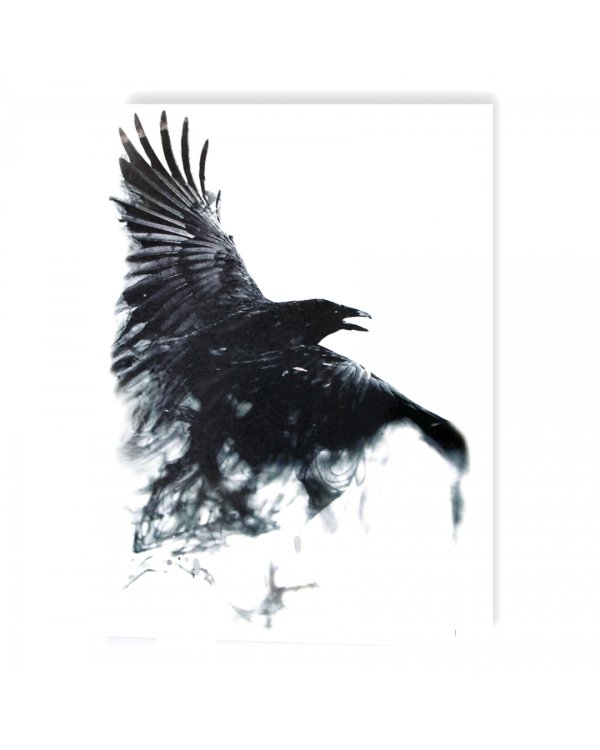 Временная татуировка "Ворон"