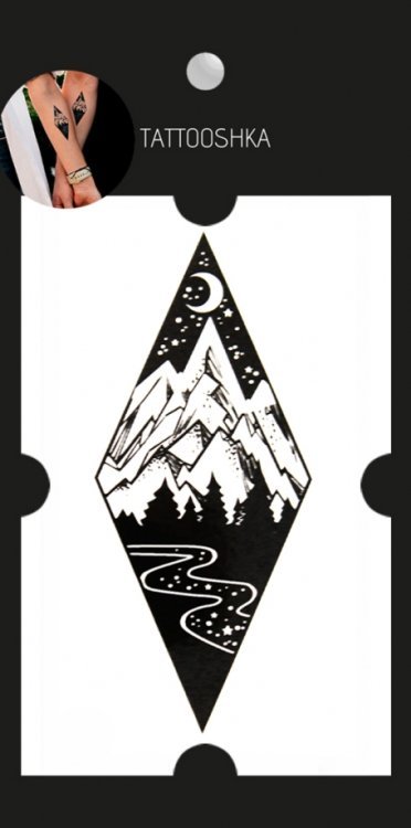 Временная татуировка "Путешествие в горы" Временная татуировка "Путешествие в горы"