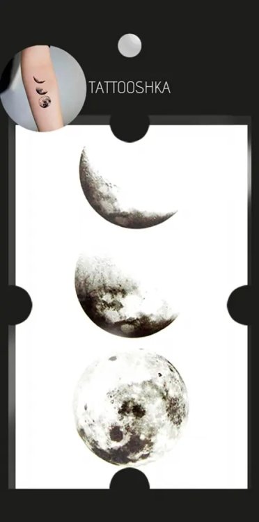 Временная татуировка "Фазы луны" Временная татуировка "Фазы луны"