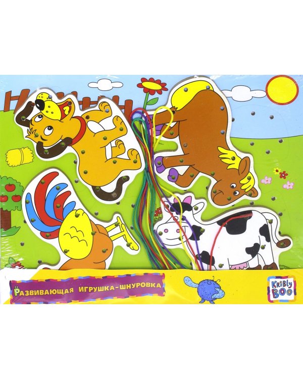 Игрушка-шнуровка. Ферма
