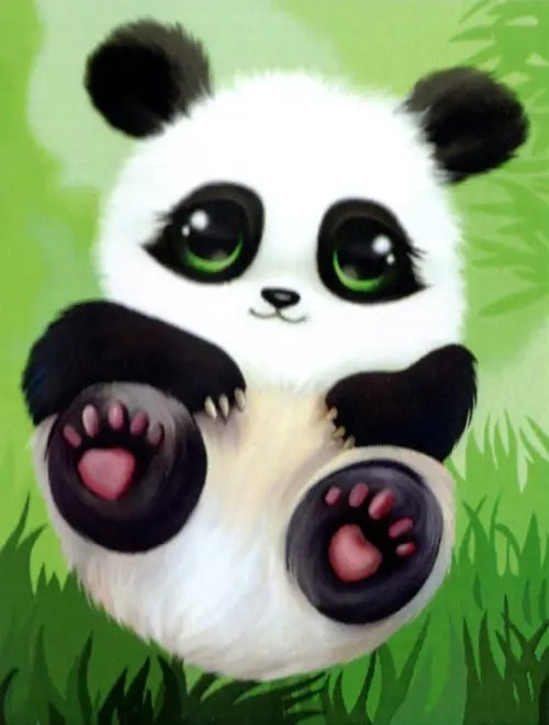 Алмазная мозаика "Маленькая панда", 30х40 см Алмазная мозаика "Маленькая панда", 30х40 см