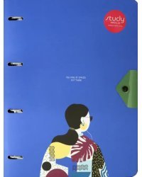 Тетрадь на кольцах "Indigo", 120 листов, А4
