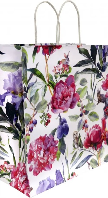 Пакет подарочный &quot;Цветы №34&quot;, 27,5x33 см (91359)