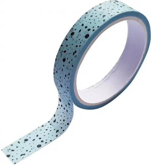 Лента клейкая декоративная &quot;Точки&quot;, 10 мм х 5 м, арт. BSWT001-01