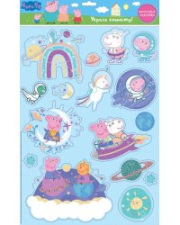Наклейки интерьерные &quot;Свинка Пеппа&quot;, голубые