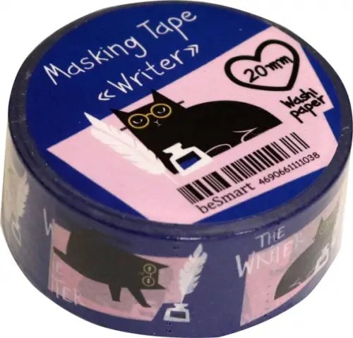 Лента клейкая "Writer. Кот", 20 мм х 5 м Лента клейкая "Writer. Кот", 20 мм х 5 м