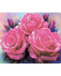 Алмазная мозаика с мольбертом "Розы" (21х25 см) (M-10360)