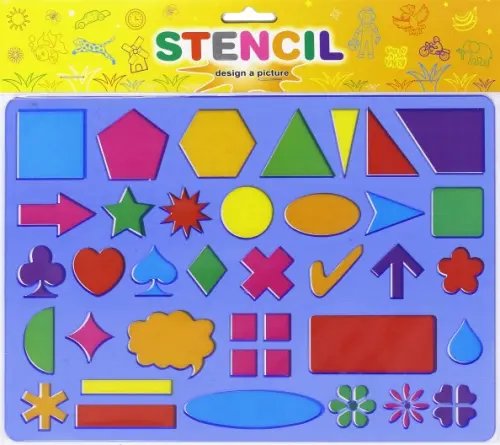 Трафарет "Морская фауна. Фигуры", с раскраской (в ассортименте) (М-6533) Трафарет "Морская фауна. Фигуры", с раскраской (в ассортименте) (М-6533)