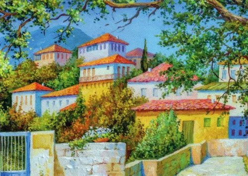 Алмазные узоры. Греческий пейзаж Алмазные узоры. Греческий пейзаж