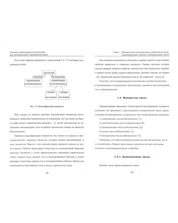 Основы прикладной математики для музыкальных звукорежиссеров. Учебное пособие